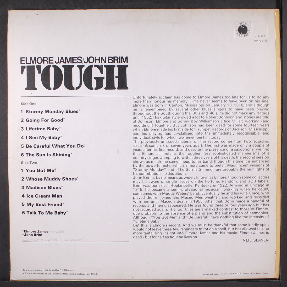 tough by ELMORE JAMES & JOHN BRIM