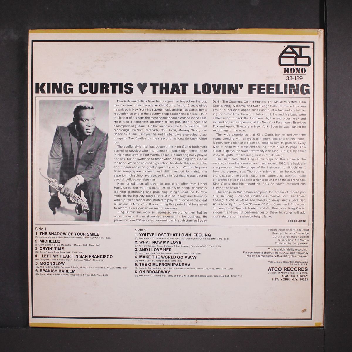 that lovin' feeling by KING CURTIS