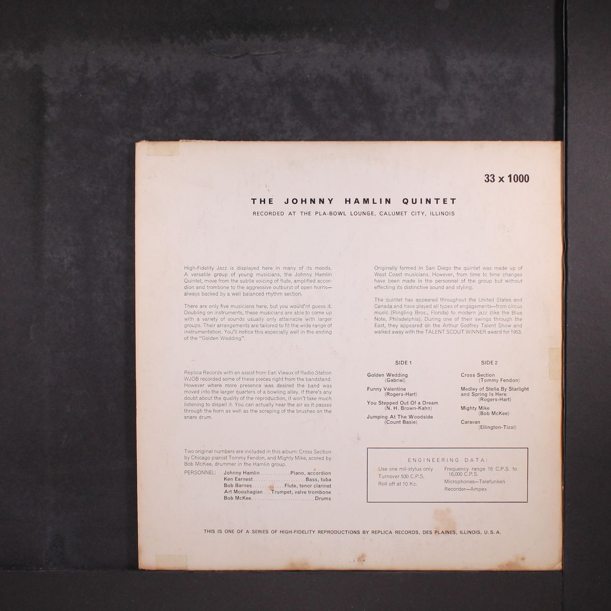 the fresh sound of by JOHNNY HAMLIN