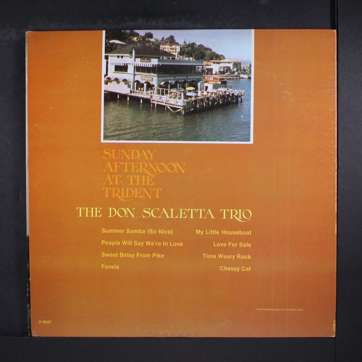 sunday afternoon at the trident by DON SCALETTA