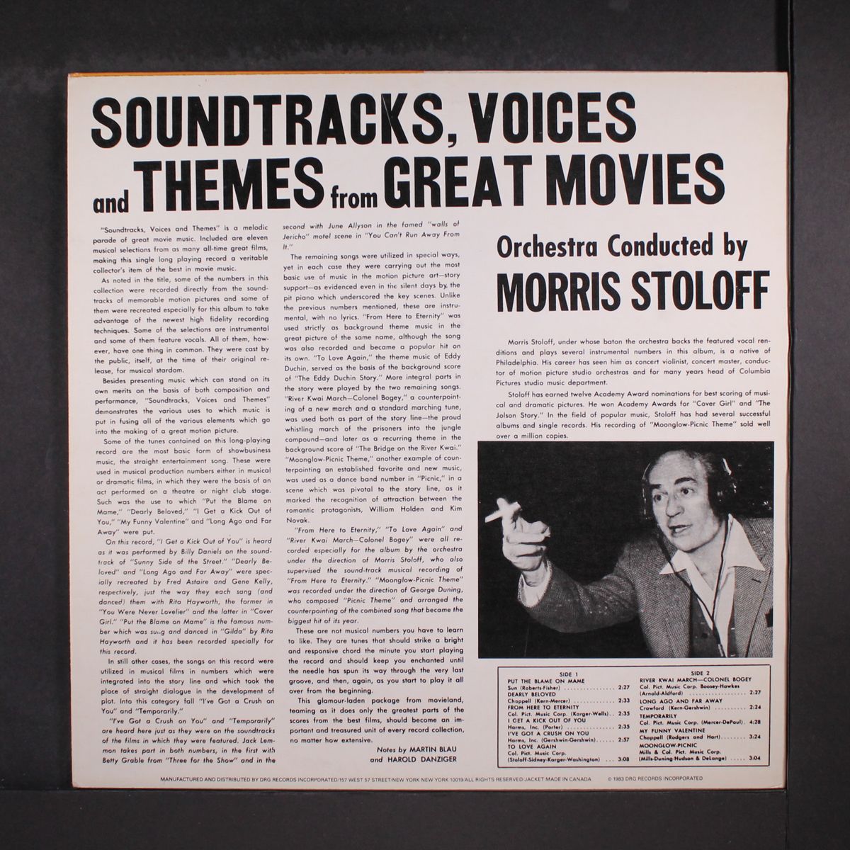 voices, soundtracks & themes from great movies by MORRIS STOLOFF