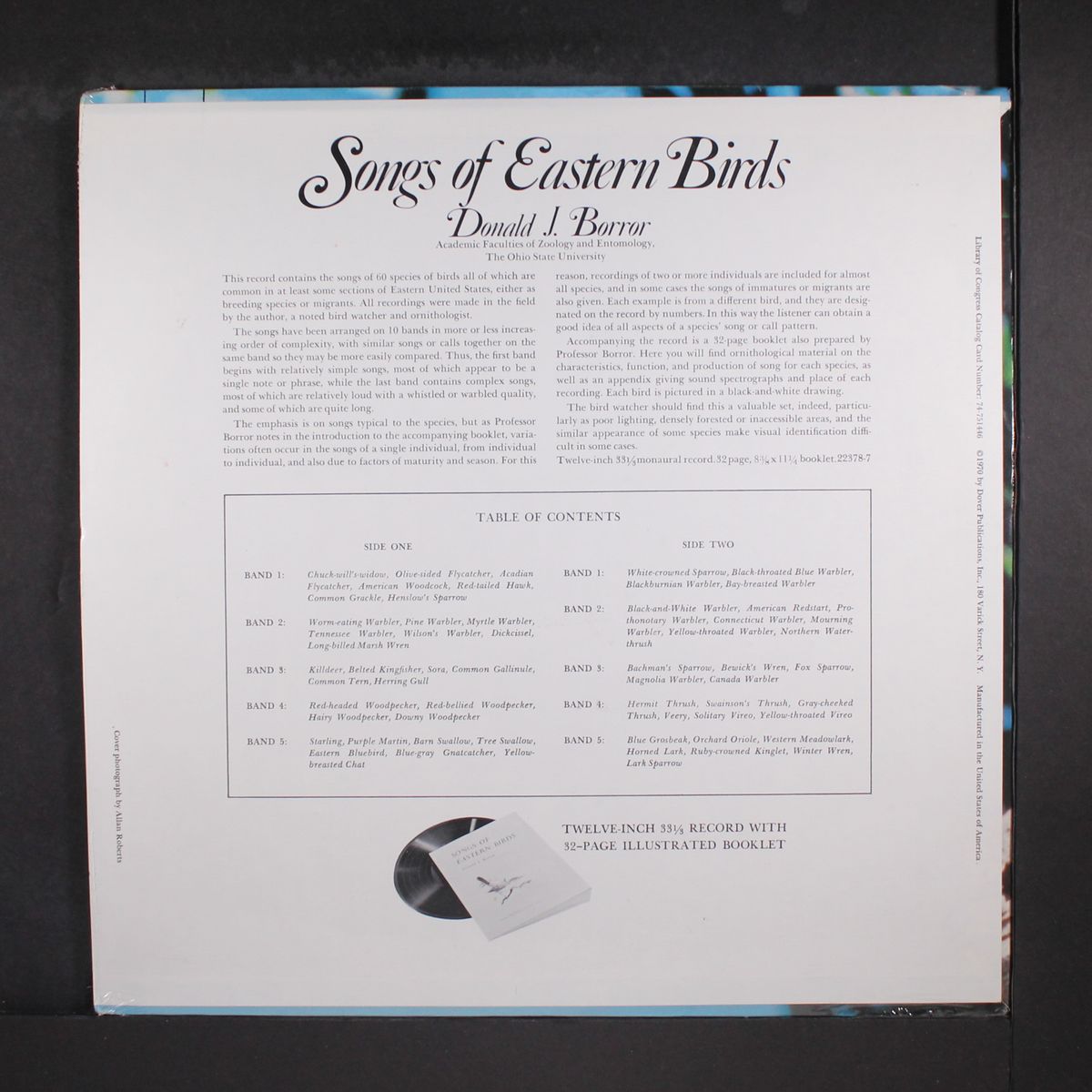 songs of eastern birds by DONALD J. BORROR