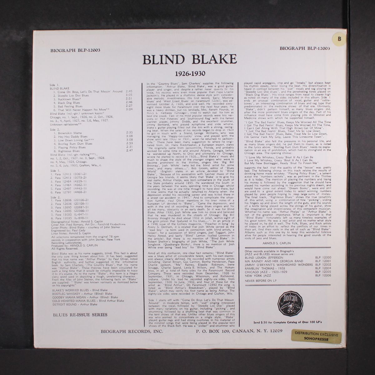 bootleg rum dum blues by BLIND BLAKE