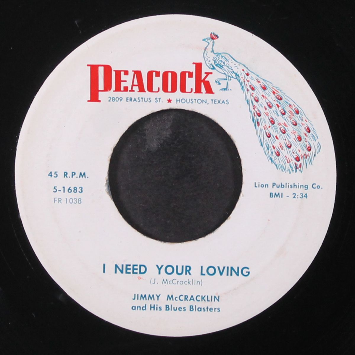 i need your loving / the swinging thing by JIMMY MCCRACKLIN