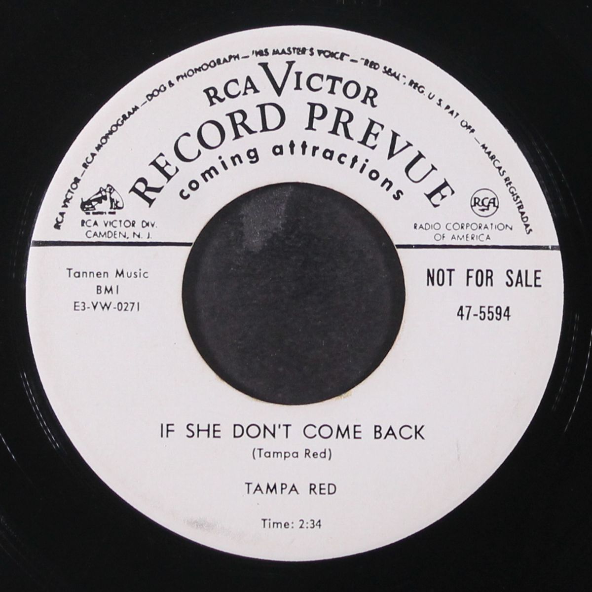 big stars falling blues / if she don't come back by TAMPA RED