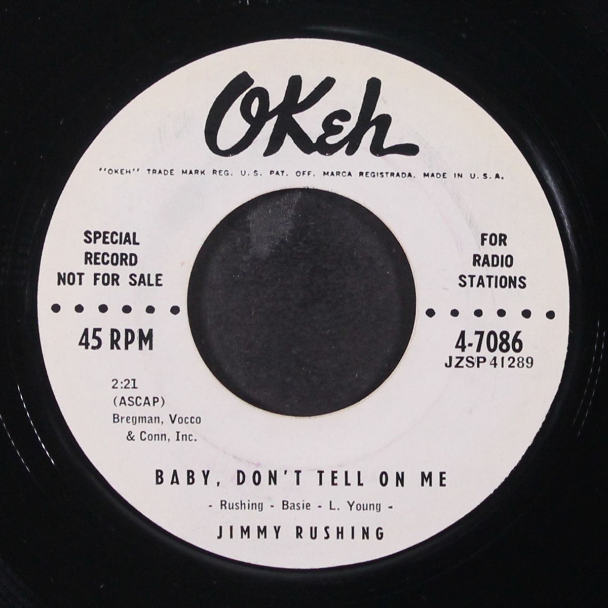 baby, don't tell on me / my last affair by JIMMY RUSHING