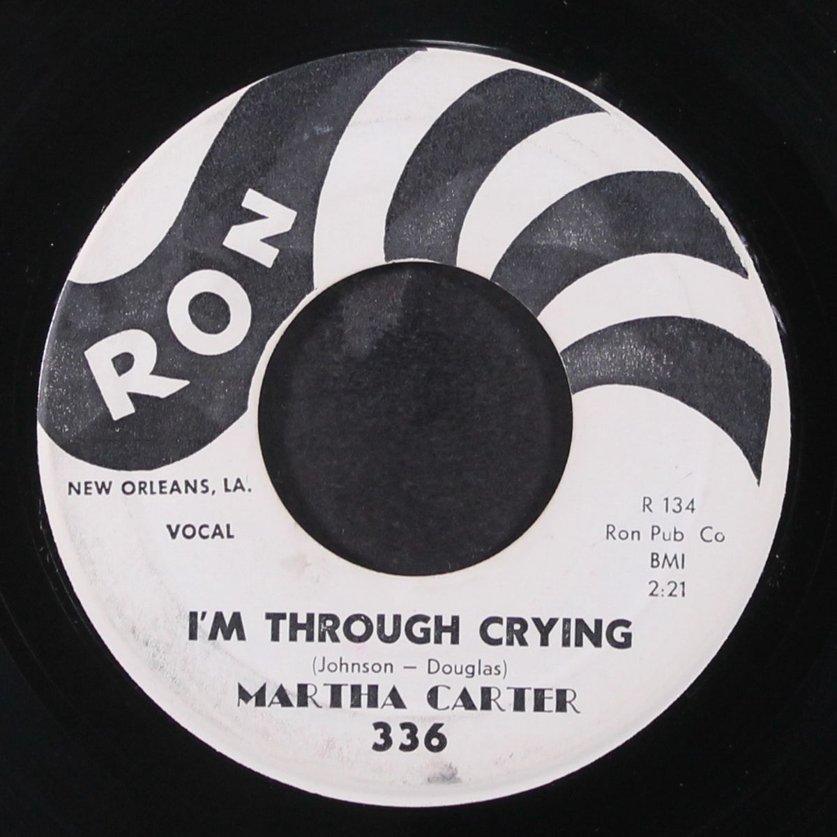 nobody knows / i'm through crying by MARTHA CARTER