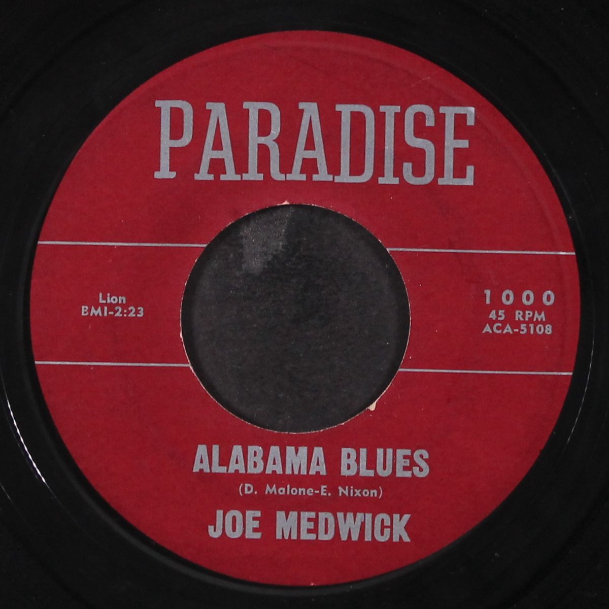 alabama blues / second time around by JOE MEDWICK