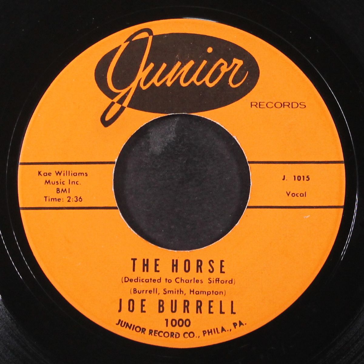 the horse / teardrops will be falling by JOE BURRELL
