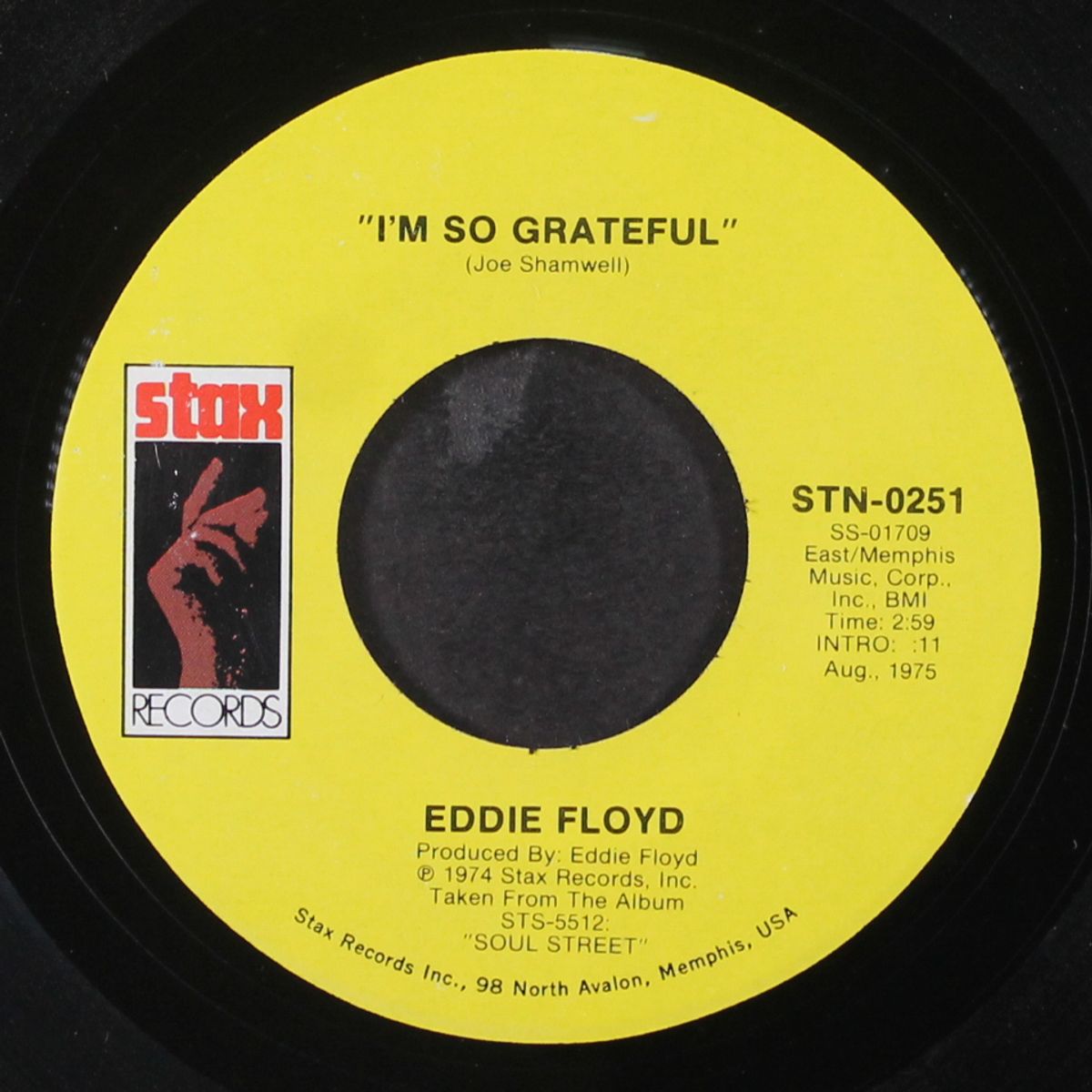 i'm so glad i met you / i'm so grateful by EDDIE FLOYD