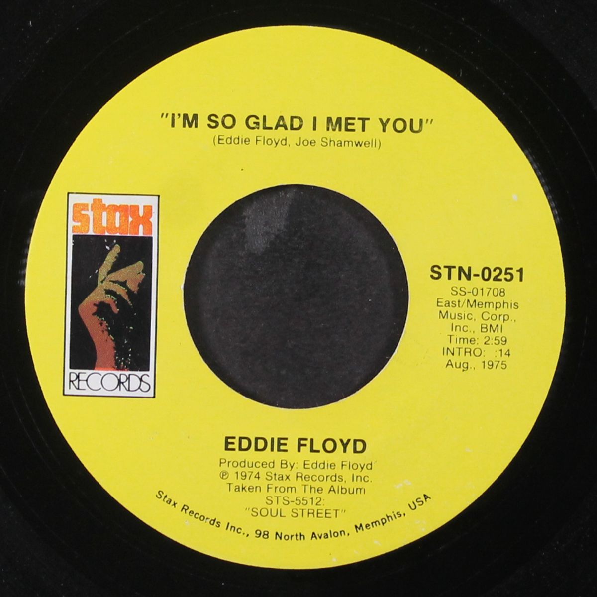 i'm so glad i met you / i'm so grateful by EDDIE FLOYD