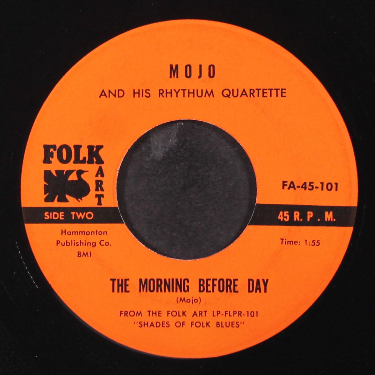 knockin' on my door / the morning before day by MOJO & HIS RHYTHUM QUARTETTE