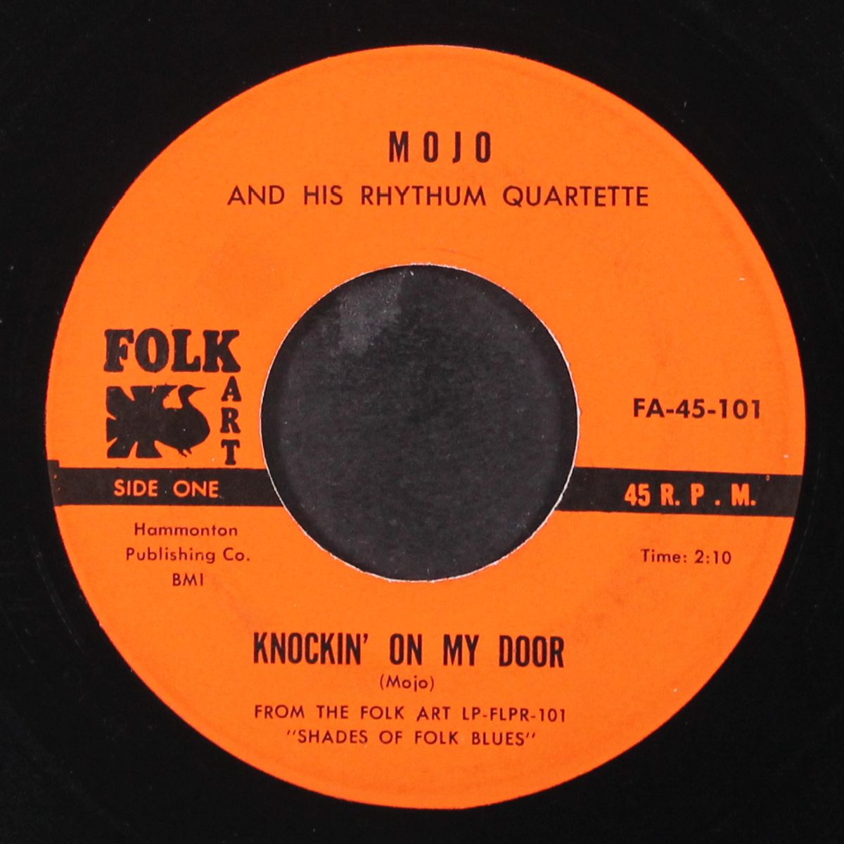 knockin' on my door / the morning before day by MOJO & HIS RHYTHUM QUARTETTE