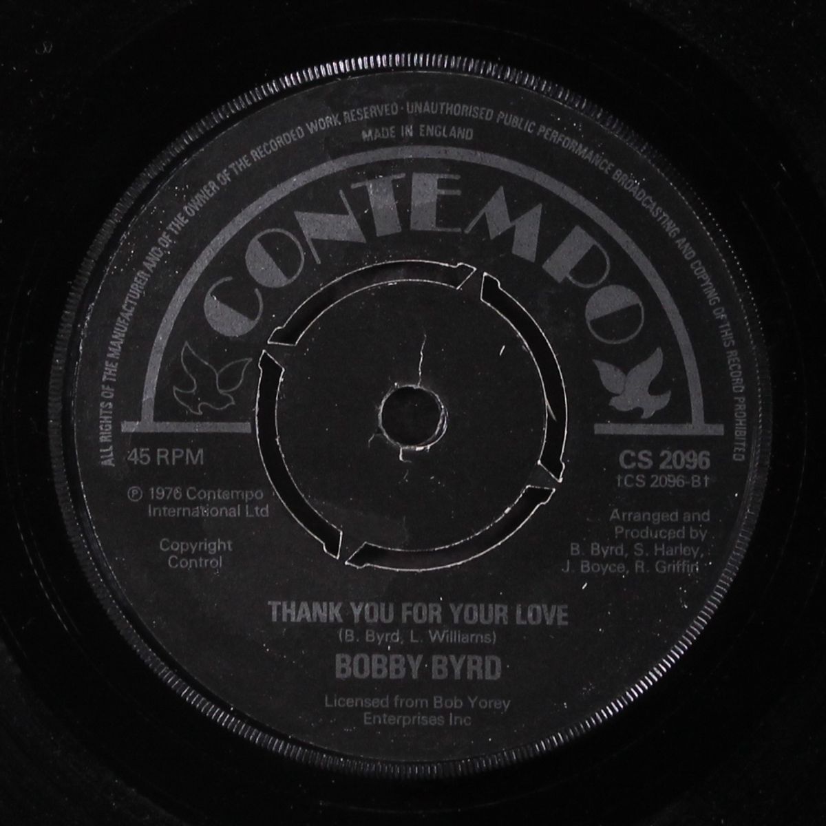 here for the party / thank you for your love by BOBBY BYRD