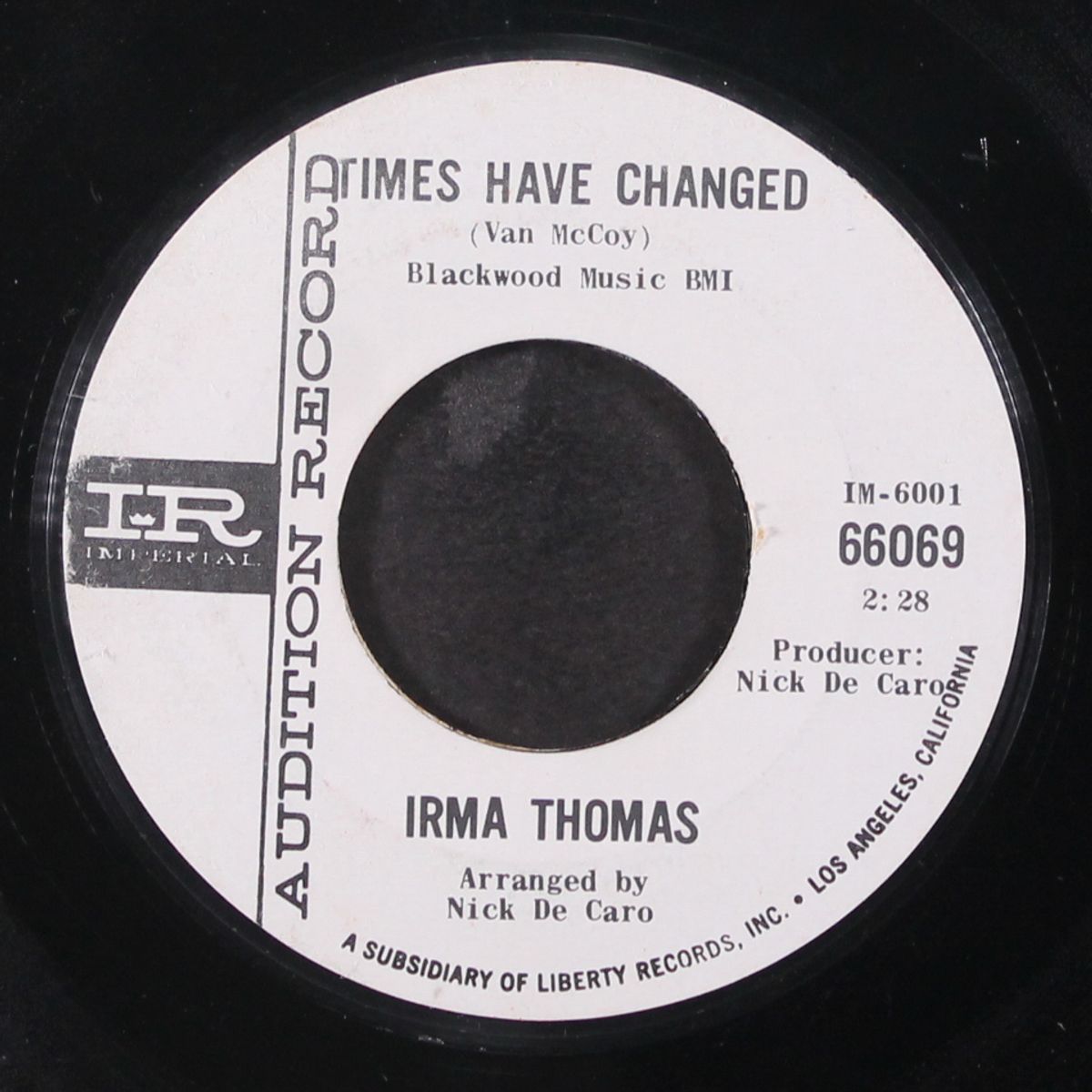 moments to remember / times have changed by IRMA THOMAS