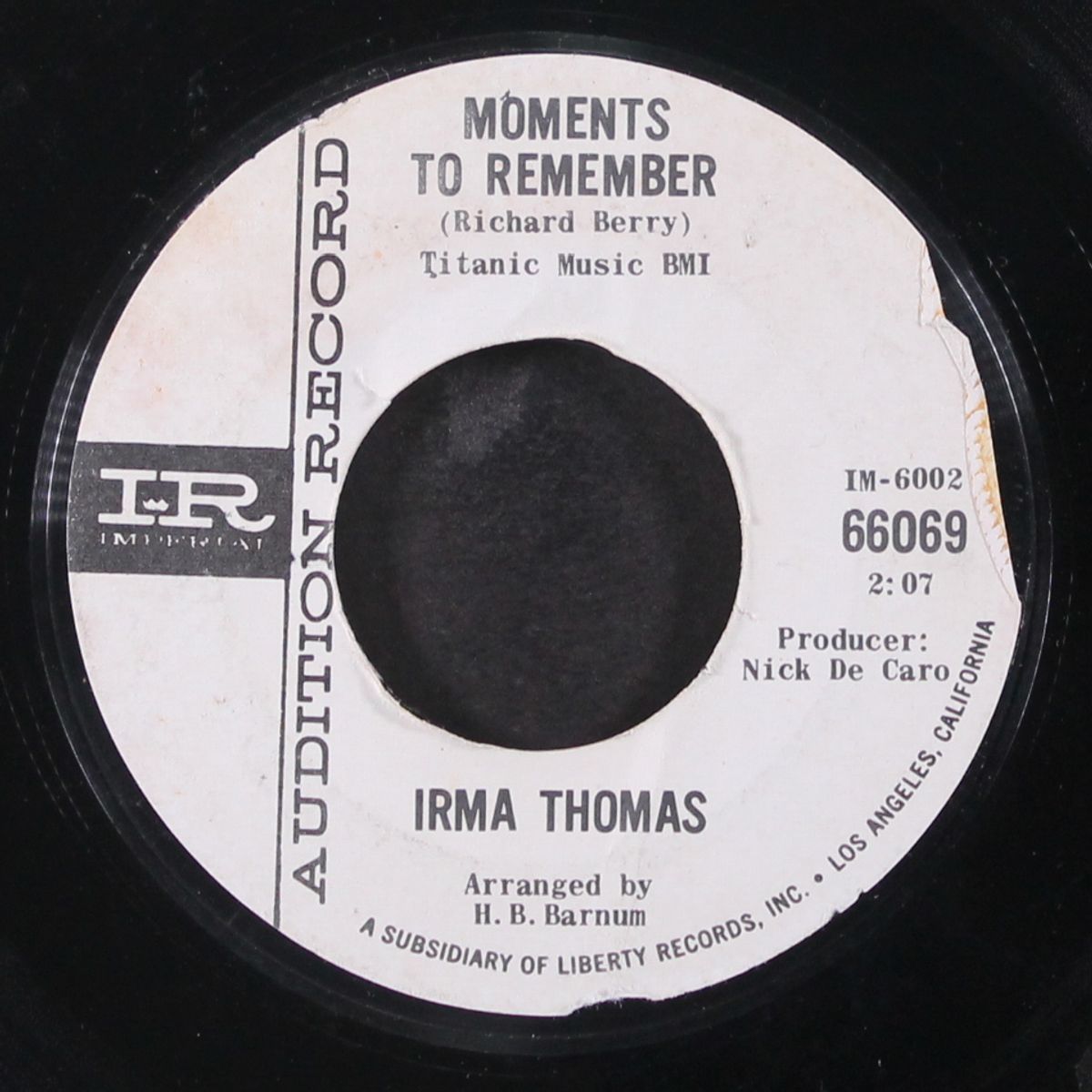 moments to remember / times have changed by IRMA THOMAS