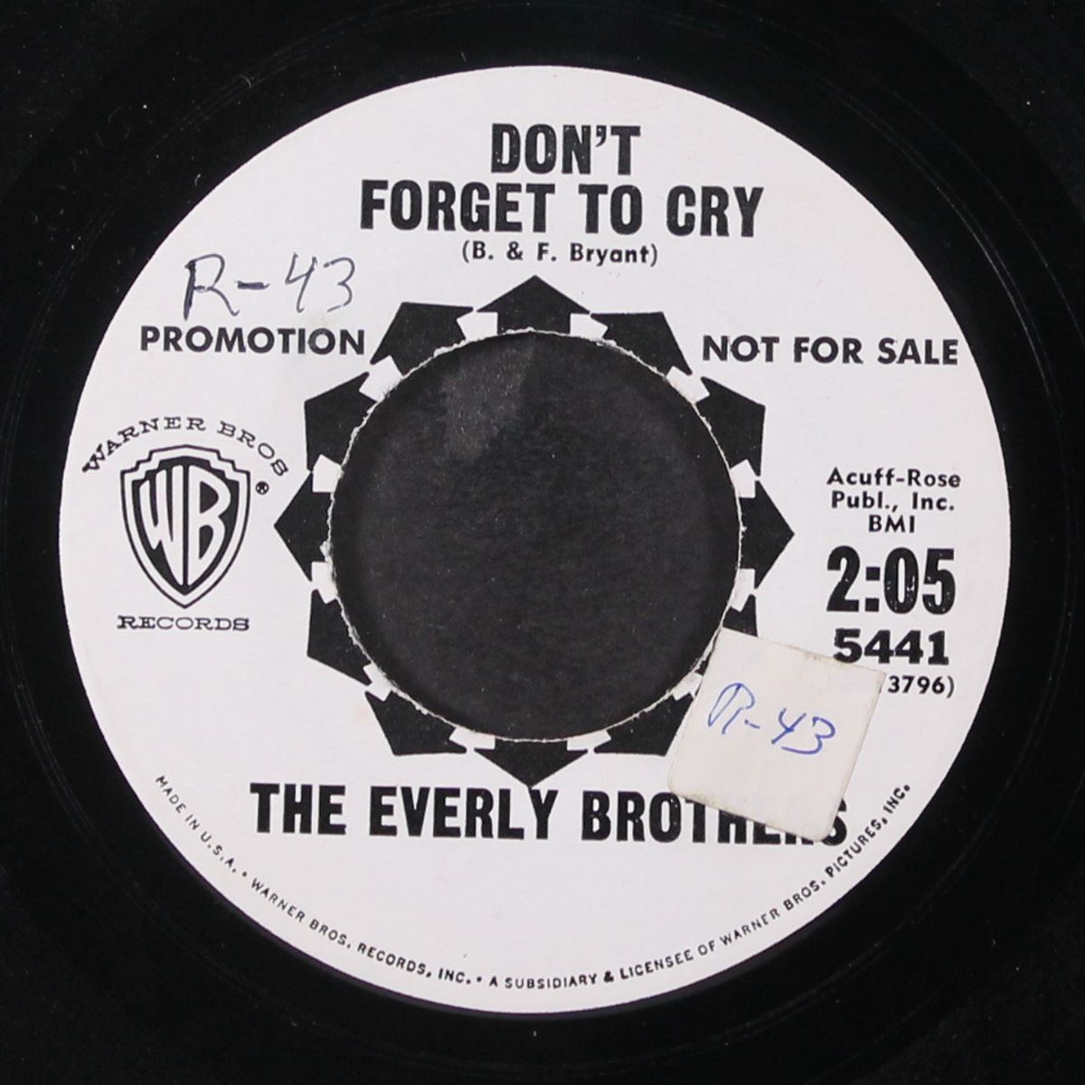 the ferris wheel / don't forget to cry by EVERLY BROTHERS