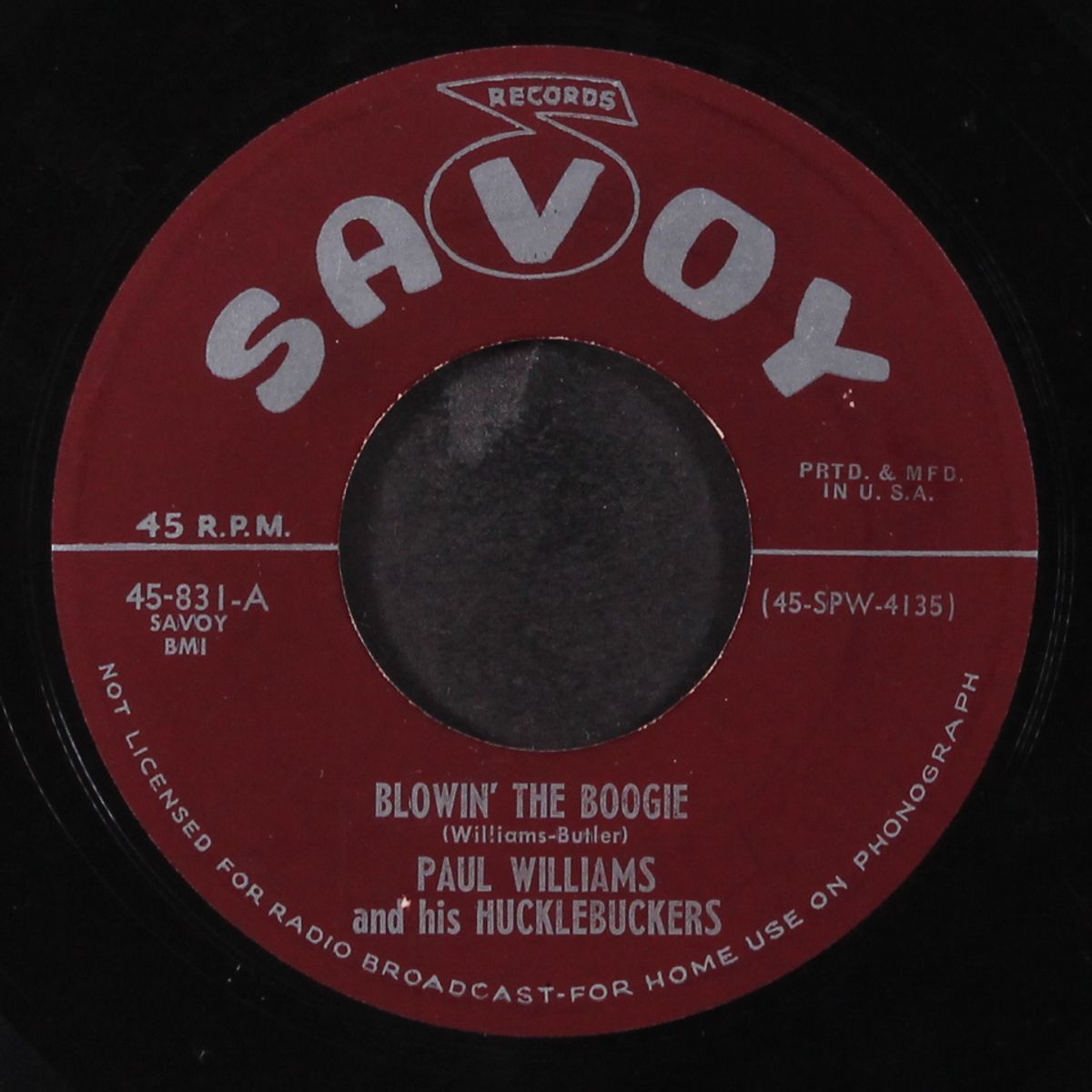 blowin' the boogie / it's all over baby by PAUL WILLIAMS