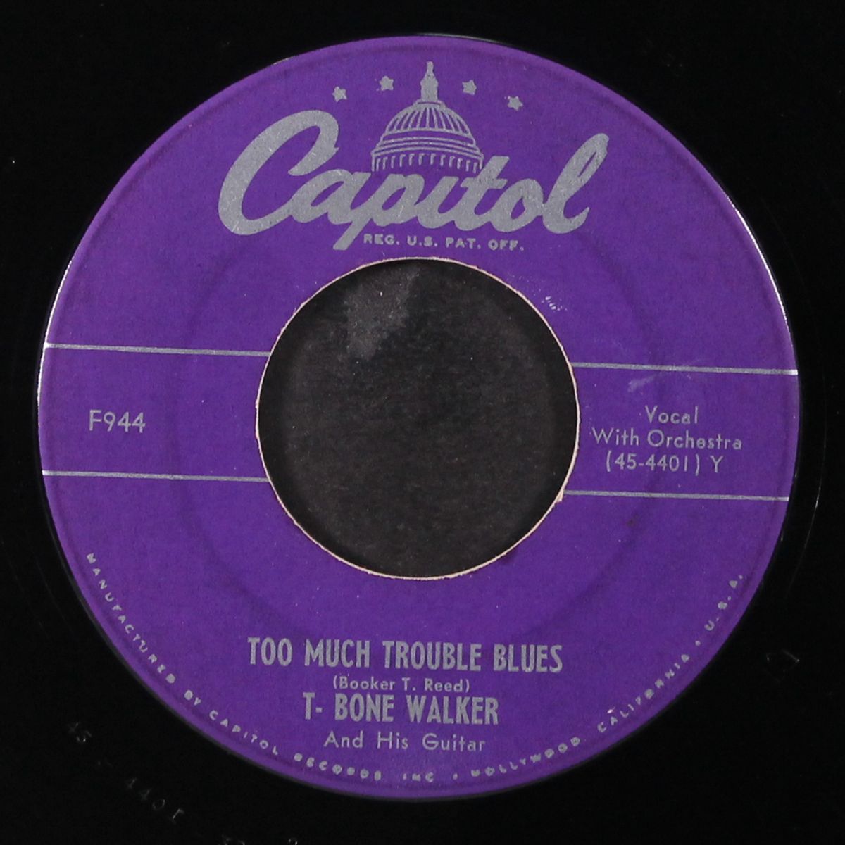 too much trouble blues / she's my old time used-to-be by T-BONE WALKER
