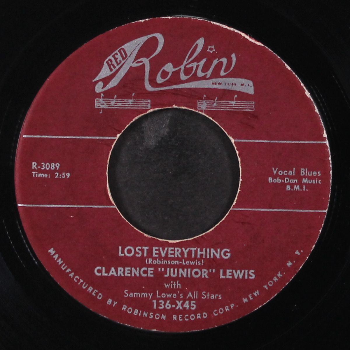 lost everything / your heart must be made of stone by CLARENCE 'JUNIOR' LEWIS