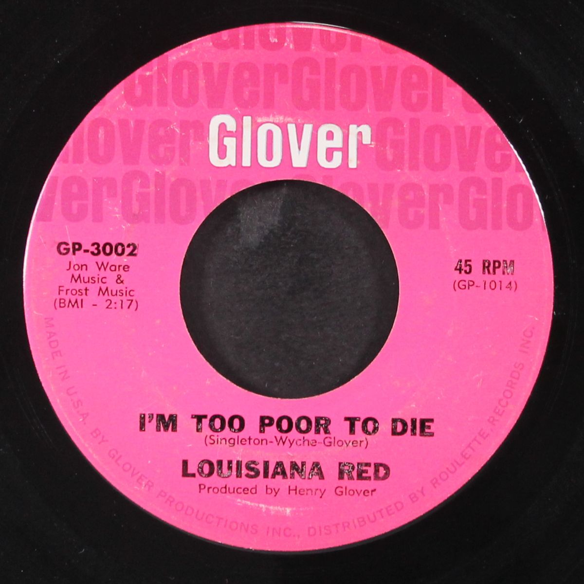 i'm too poor to die / sugar hips by LOUISIANA RED