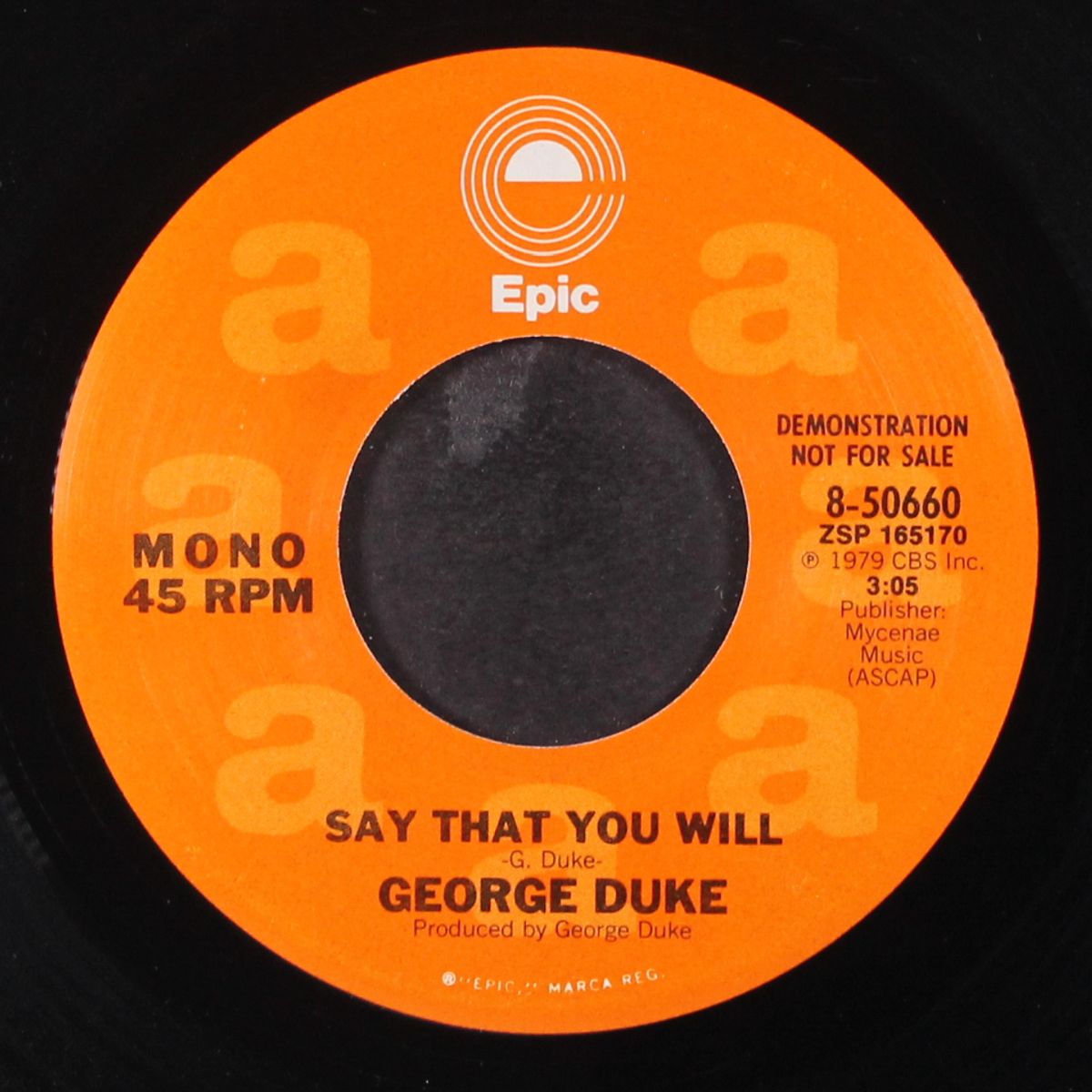 say that you will / mono by GEORGE DUKE