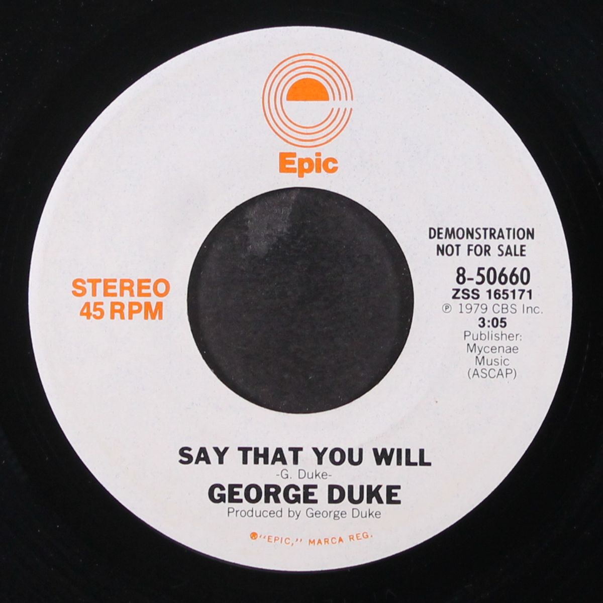 say that you will / mono by GEORGE DUKE
