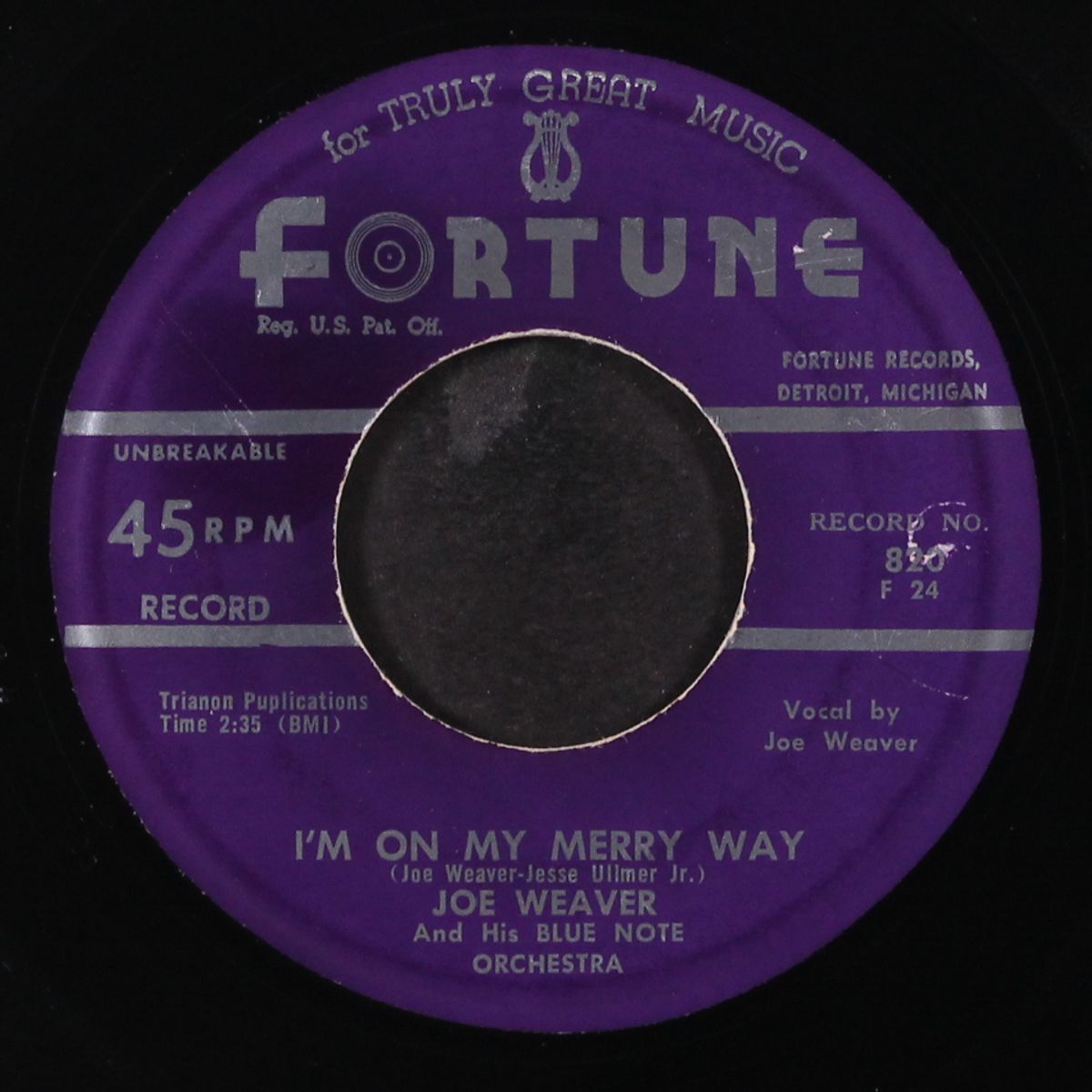 i'm on my merry way / loose caboose by JOE WEAVER