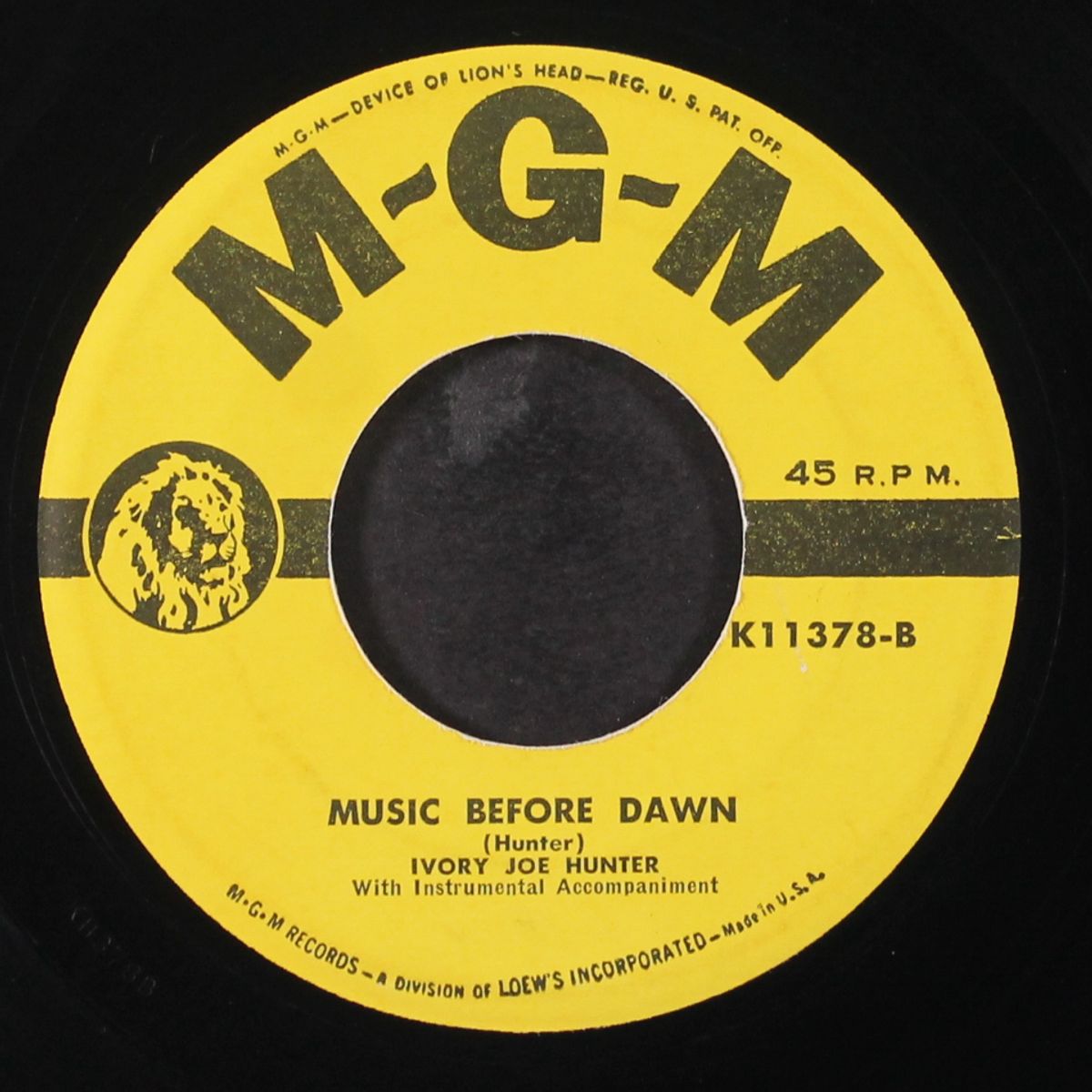 rockin' chair boogie / music before dawn by IVORY JOE HUNTER