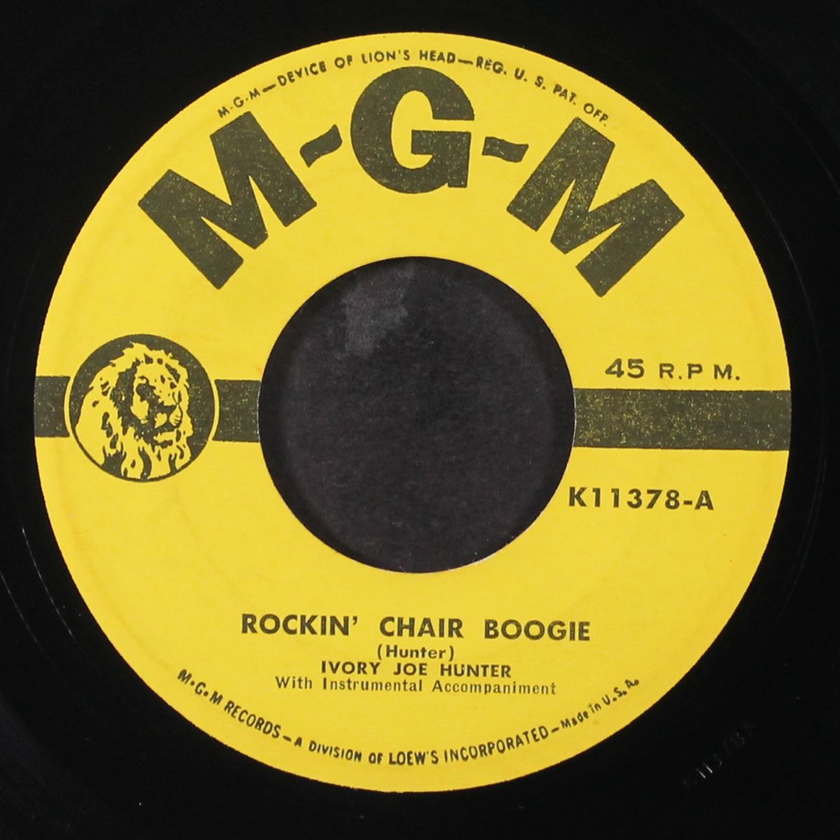 rockin' chair boogie / music before dawn by IVORY JOE HUNTER