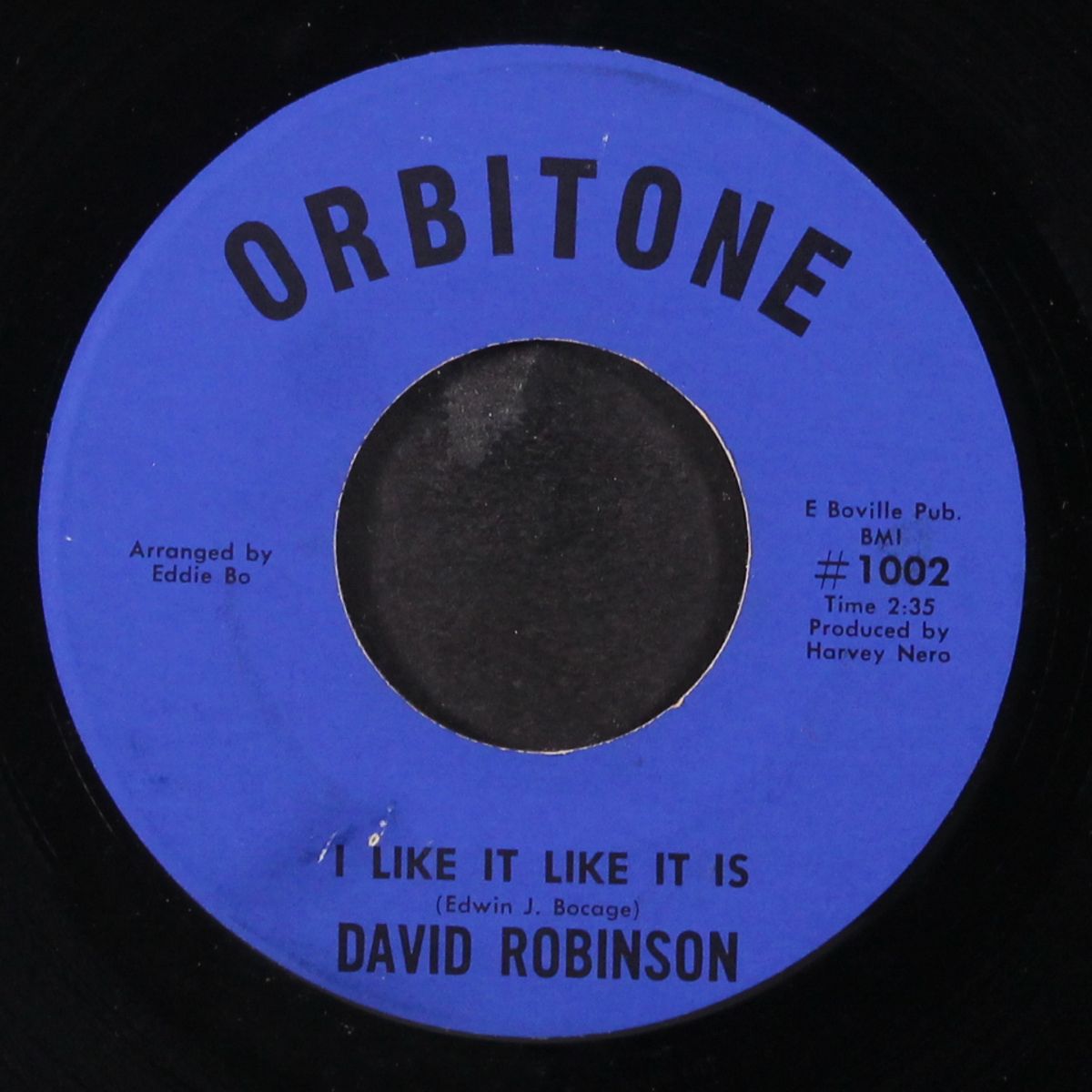 i like it like it is / i care for you by DAVID ROBINSON