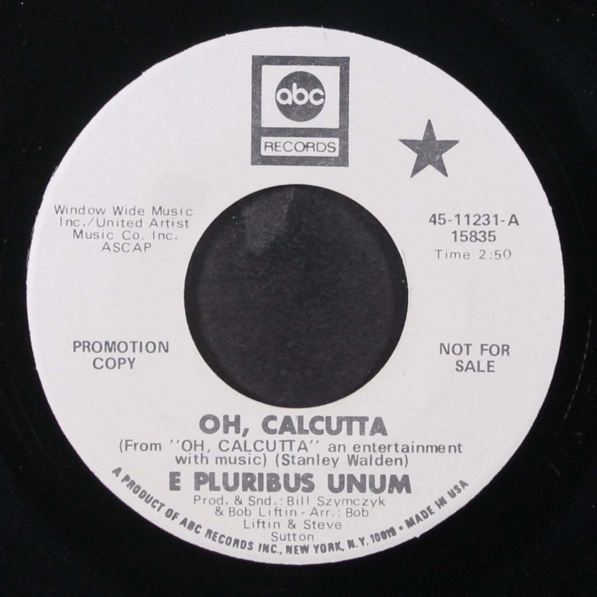 only the loudest sound / oh, calcutta by E PLURIBUS UNUM