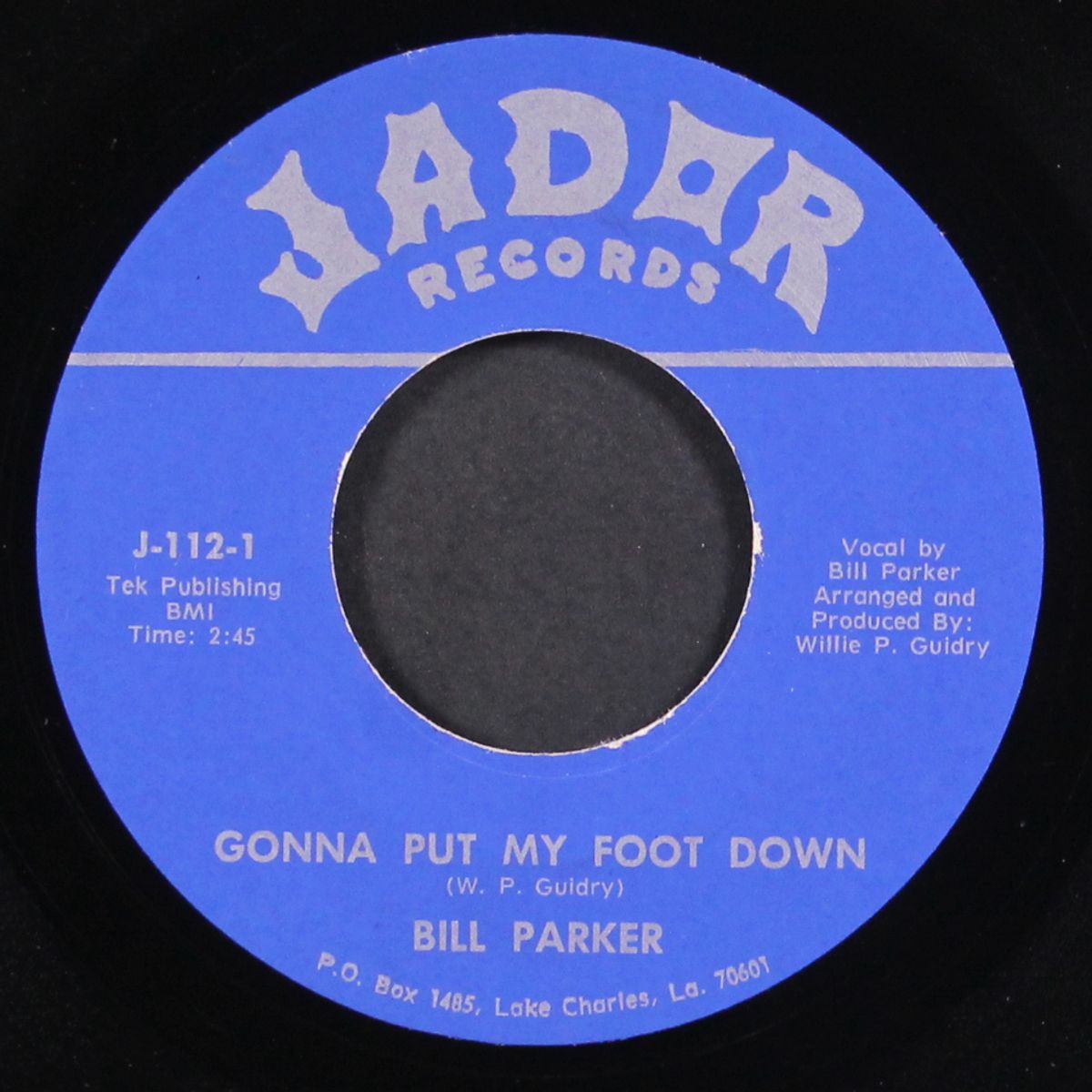 i'm gonna put my foot down / i waited in the rain by BILL PARKER