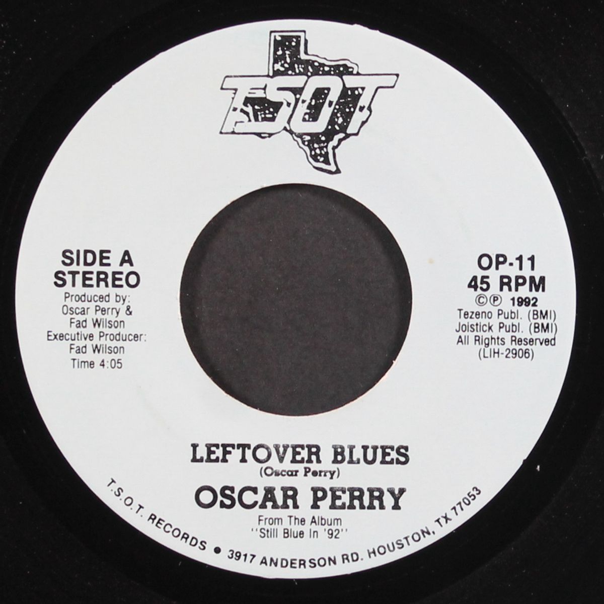 leftover blues / someday baby by OSCAR PERRY