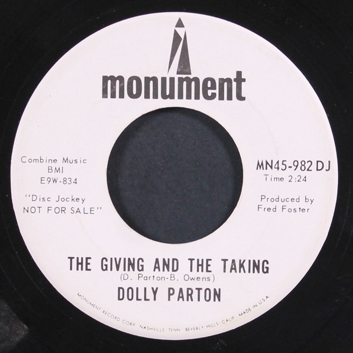 dumb blonde / the giving and the taking by DOLLY PARTON