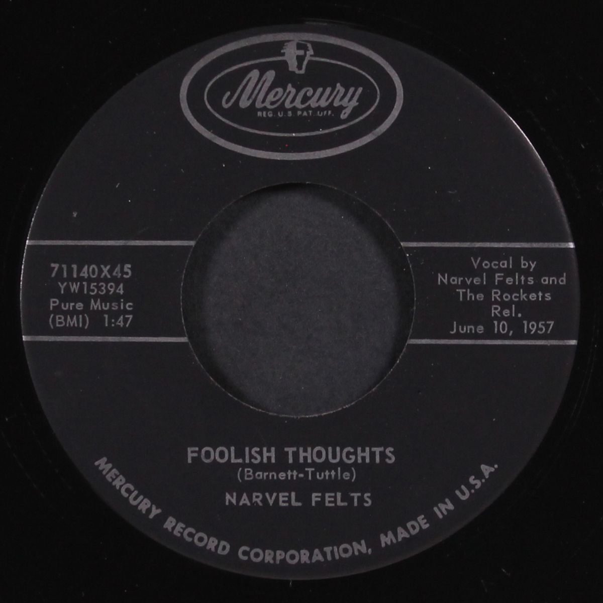 foolish thoughts / kiss-a-me baby by NARVEL FELTS