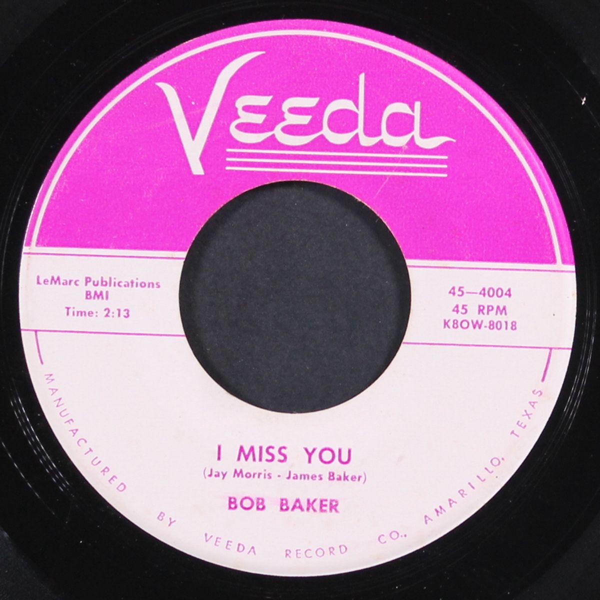 i miss you / lovely you by BOB BAKER