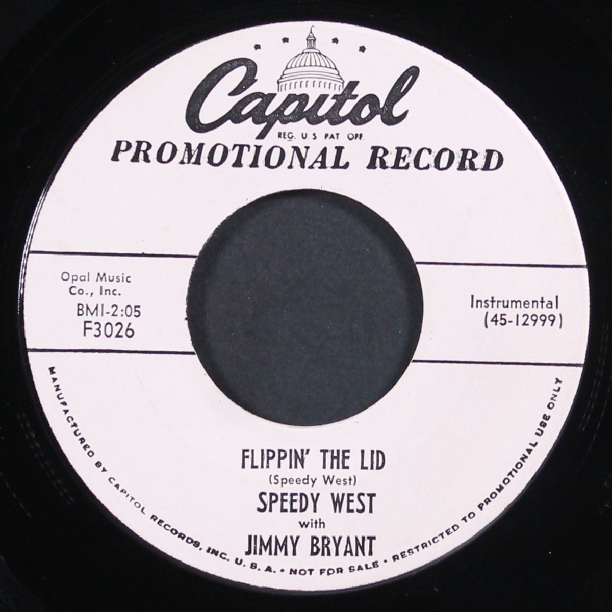 flippin' the lid / west of samoa by SPEEDY WEST & JIMMY BRYANT