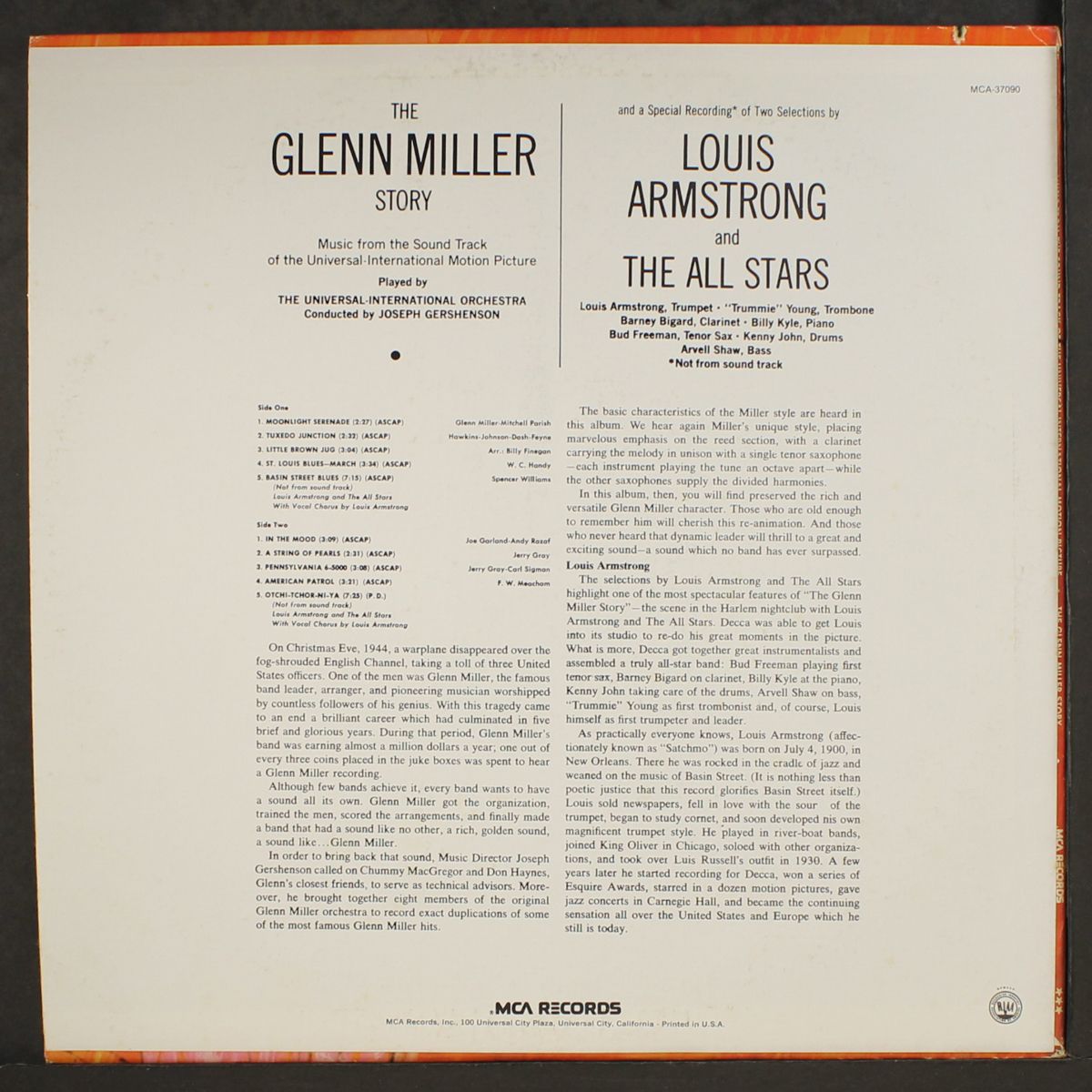 the glenn miller story by ORIGINAL CAST