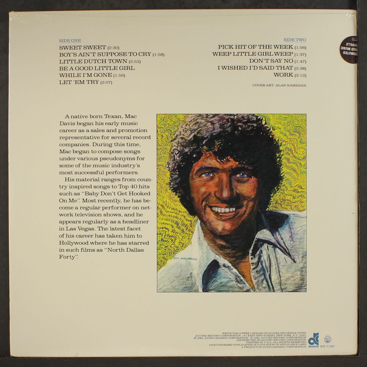 with love by MAC DAVIS