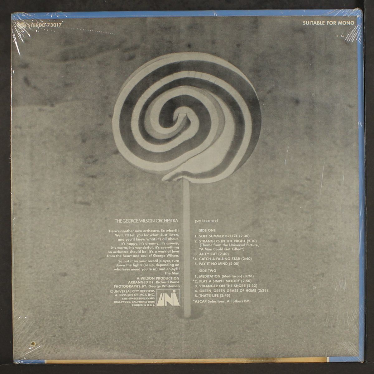 pay it no mind by GEORGE WILSON