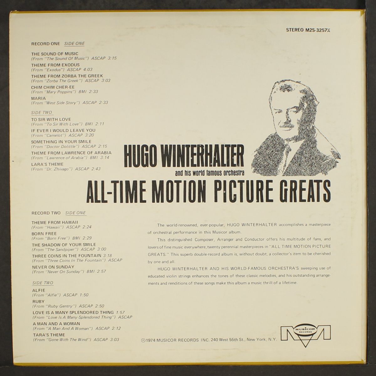 all-time motion picture greats by HUGO WINTERHALTER