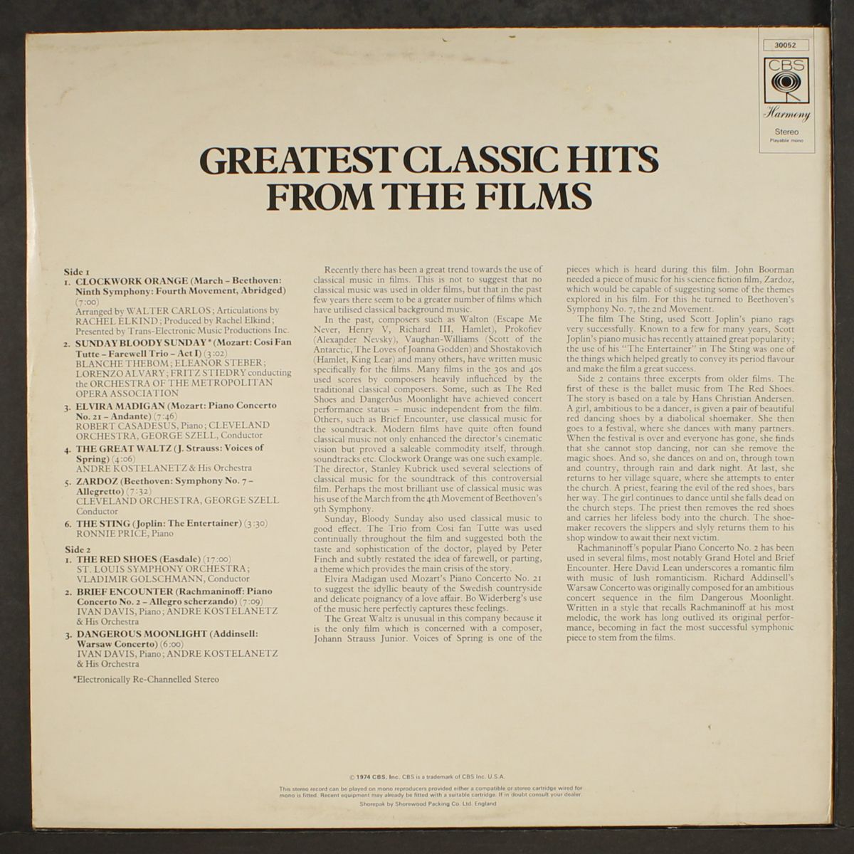 greatest classic hits from the films by VARIOUS