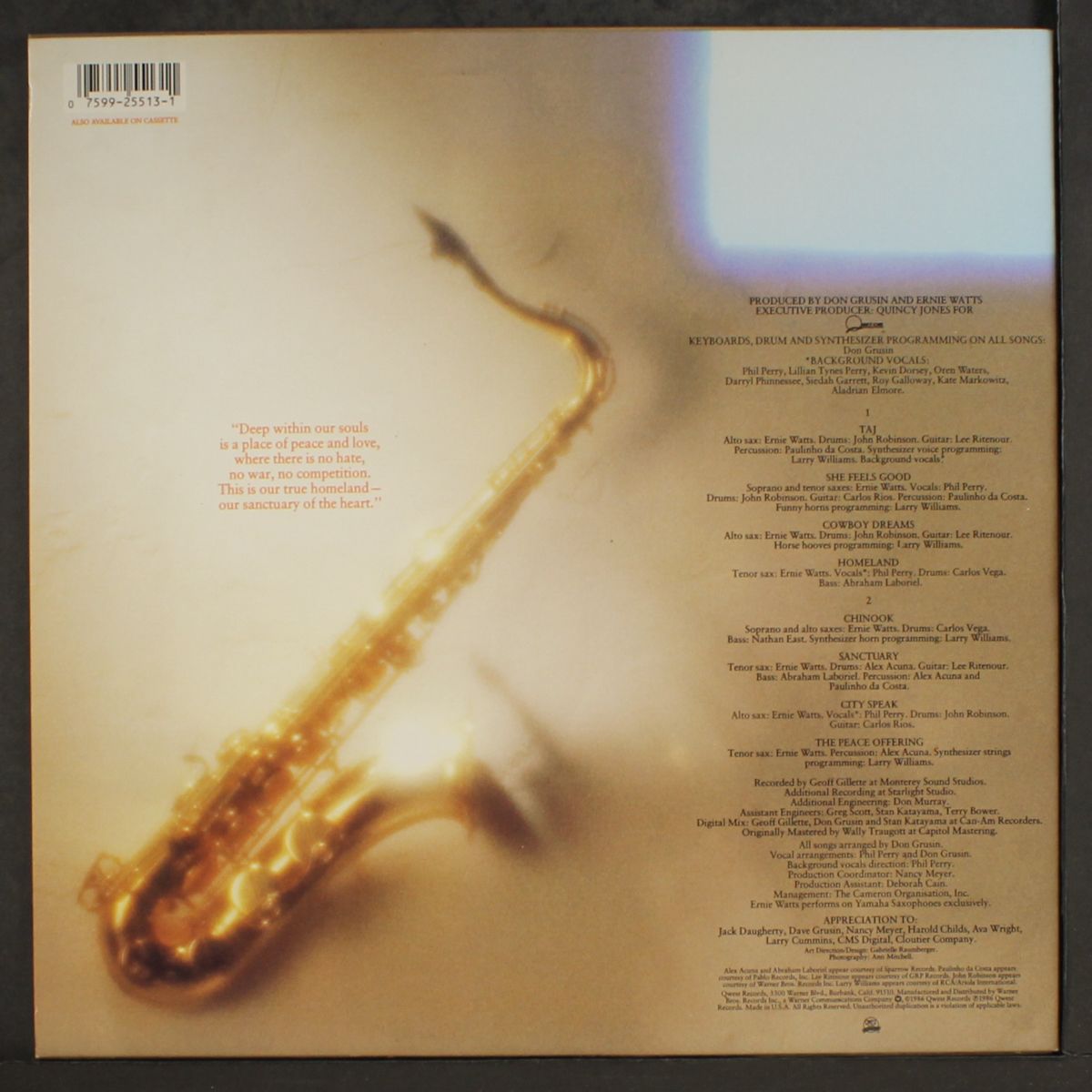sanctuary by ERNIE WATTS