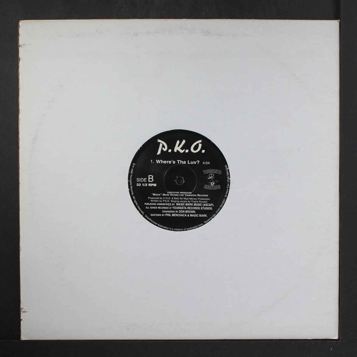 roll / where's the luv by P.K.O.