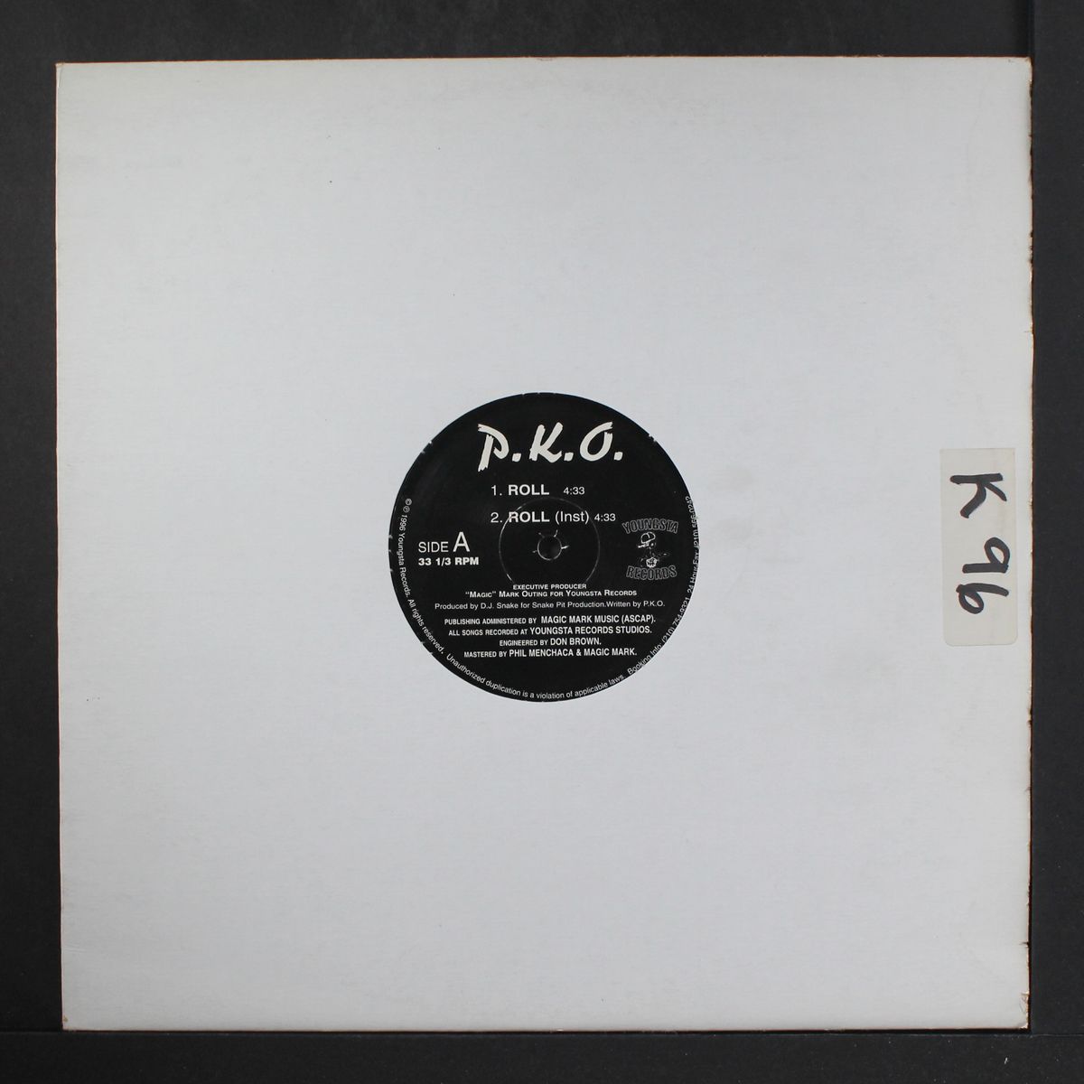 roll / where's the luv by P.K.O.
