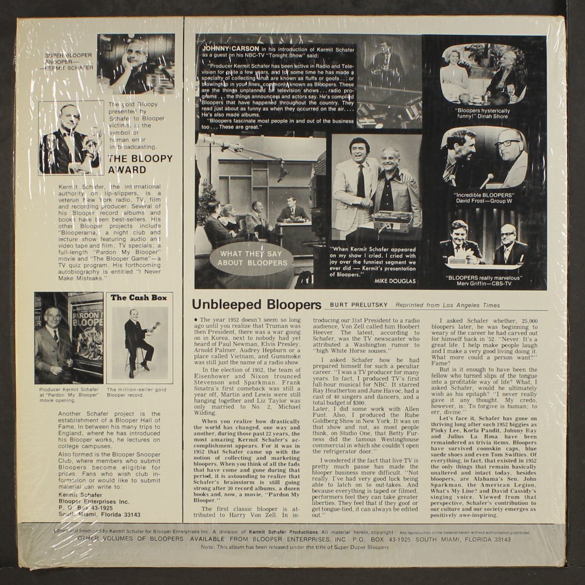 blunderful world of bloopers by KERMIT SCHAFER