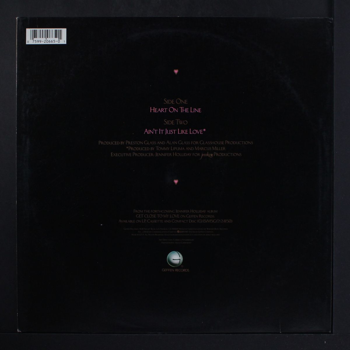 heart on the line by JENNIFER HOLLIDAY