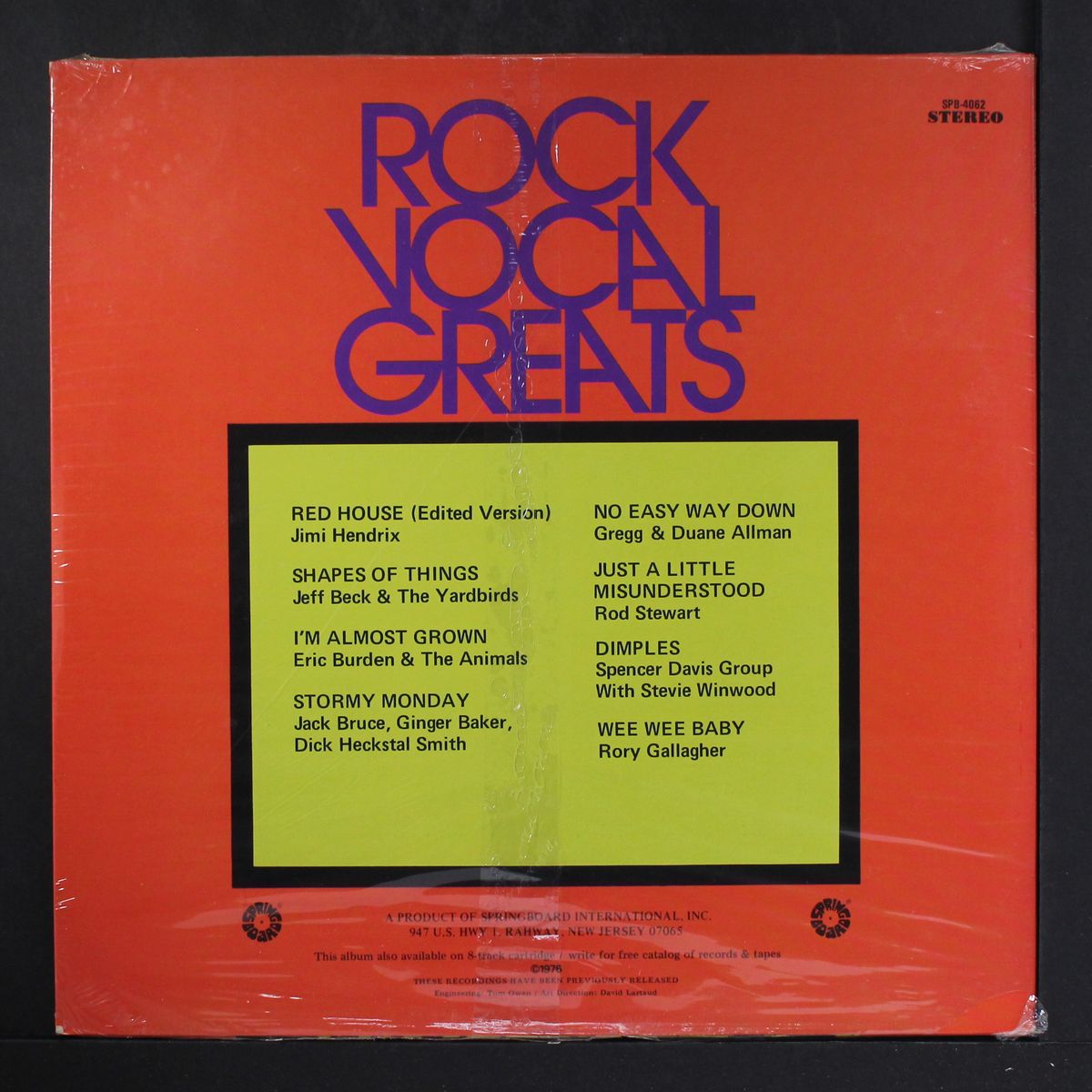rock vocal greats by VARIOUS