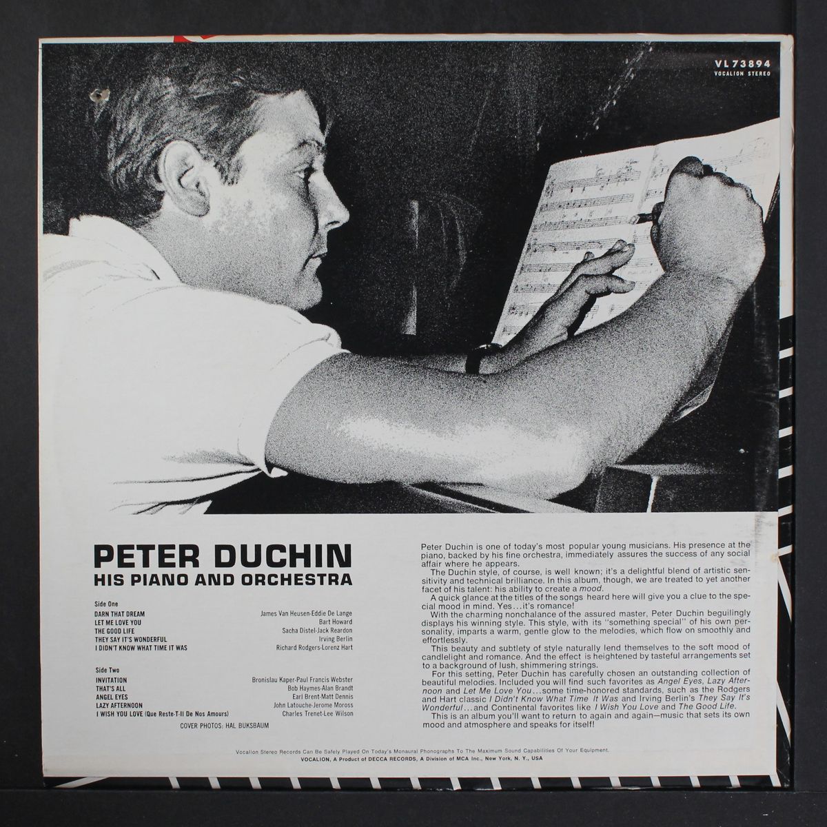 his piano and orchestra by PETER DUCHIN